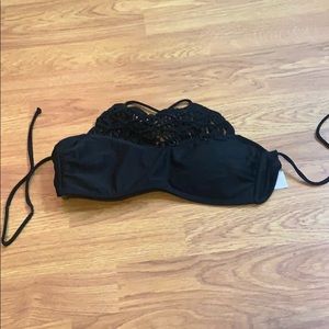 Black Halter Swimtop